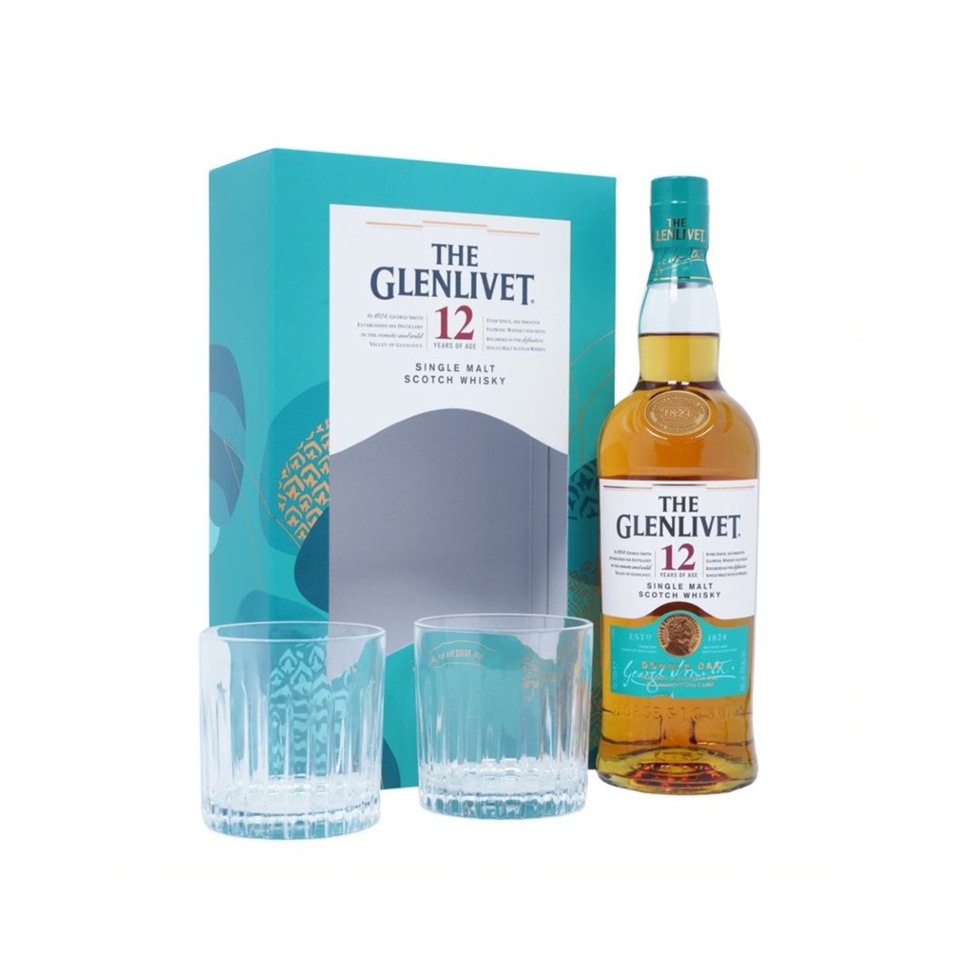 The Glenlivet 12 Year Old Single Malt Scotch Whisky Gift